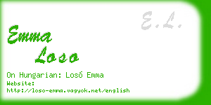 emma loso business card