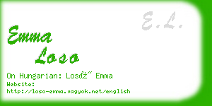 emma loso business card